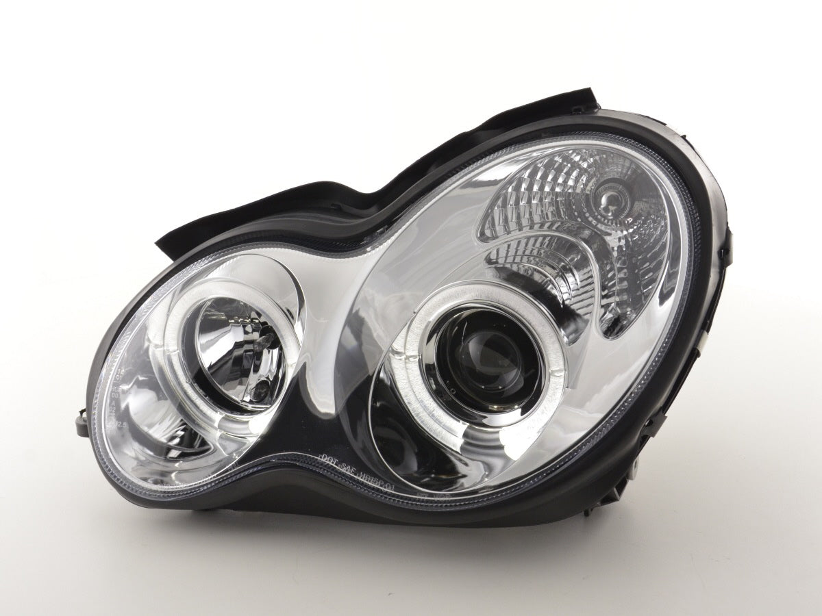 Headlight set Mercedes C-Class type W203 00-07 chrome
