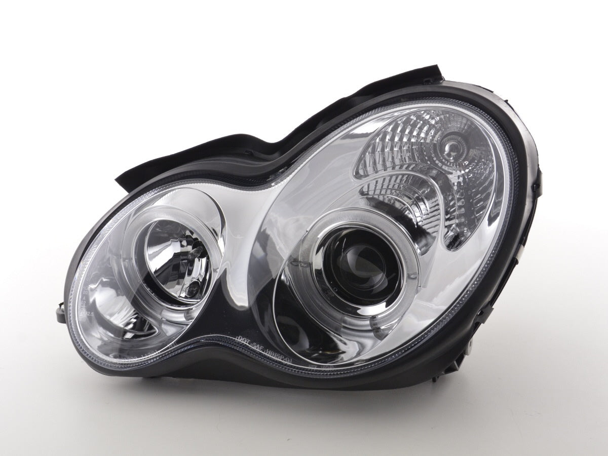 Headlight set Mercedes C-Class type W203 00-07 chrome