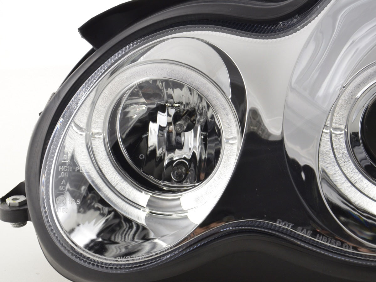 Headlight set Mercedes C-Class type W203 00-07 chrome