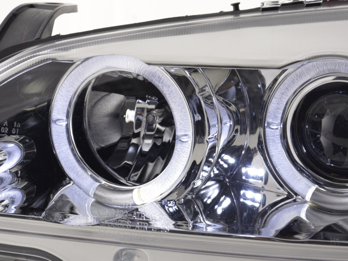 Headlight set Opel Astra G 98-03 chrome