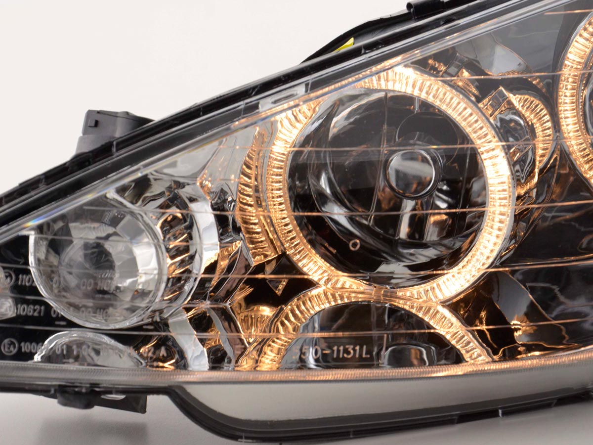 Scheinwerfer Set Angel Eyes Peugeot 206  98-03 chrom