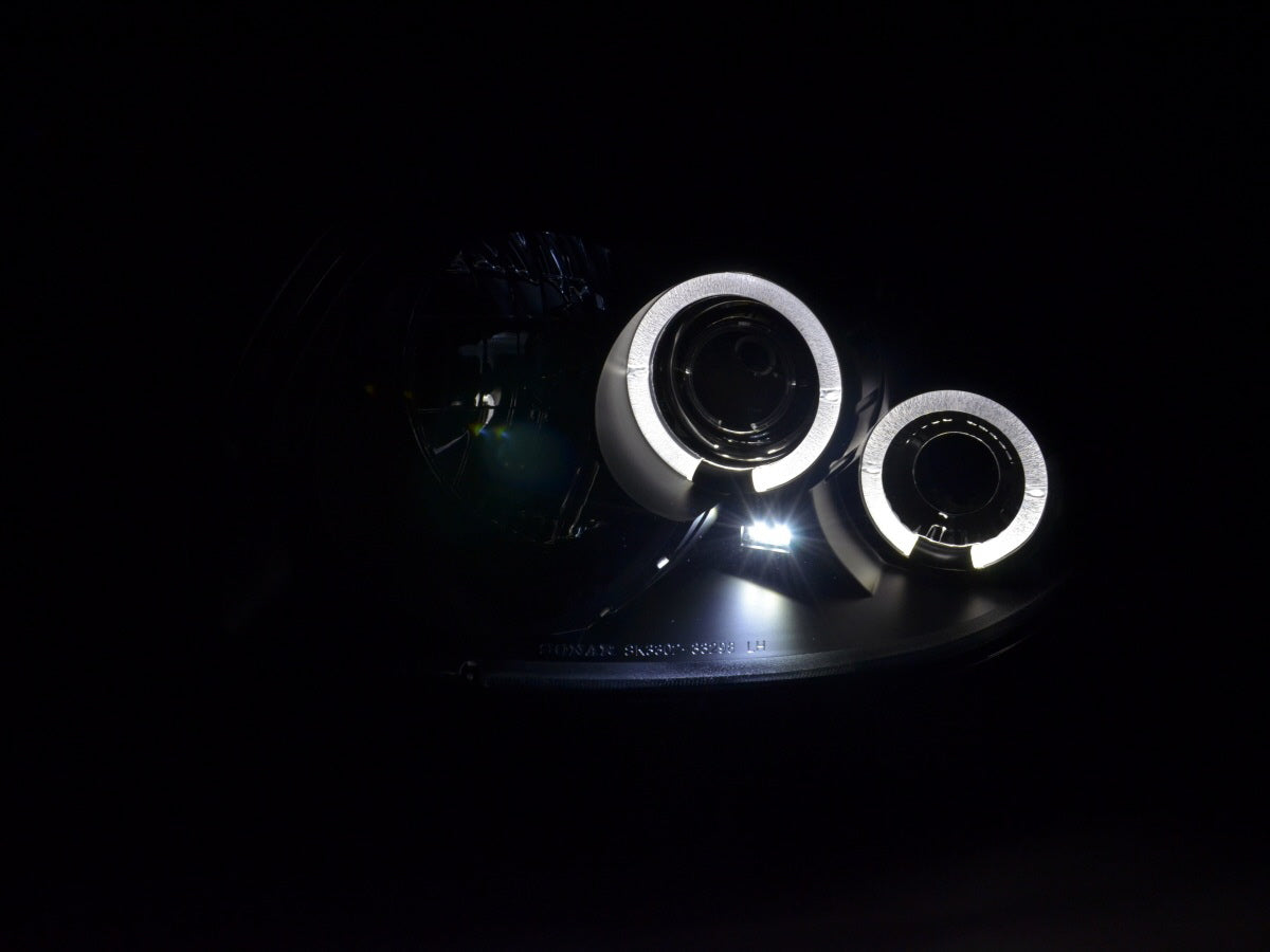 Headlight set Renault Clio Type B 98-01 black
