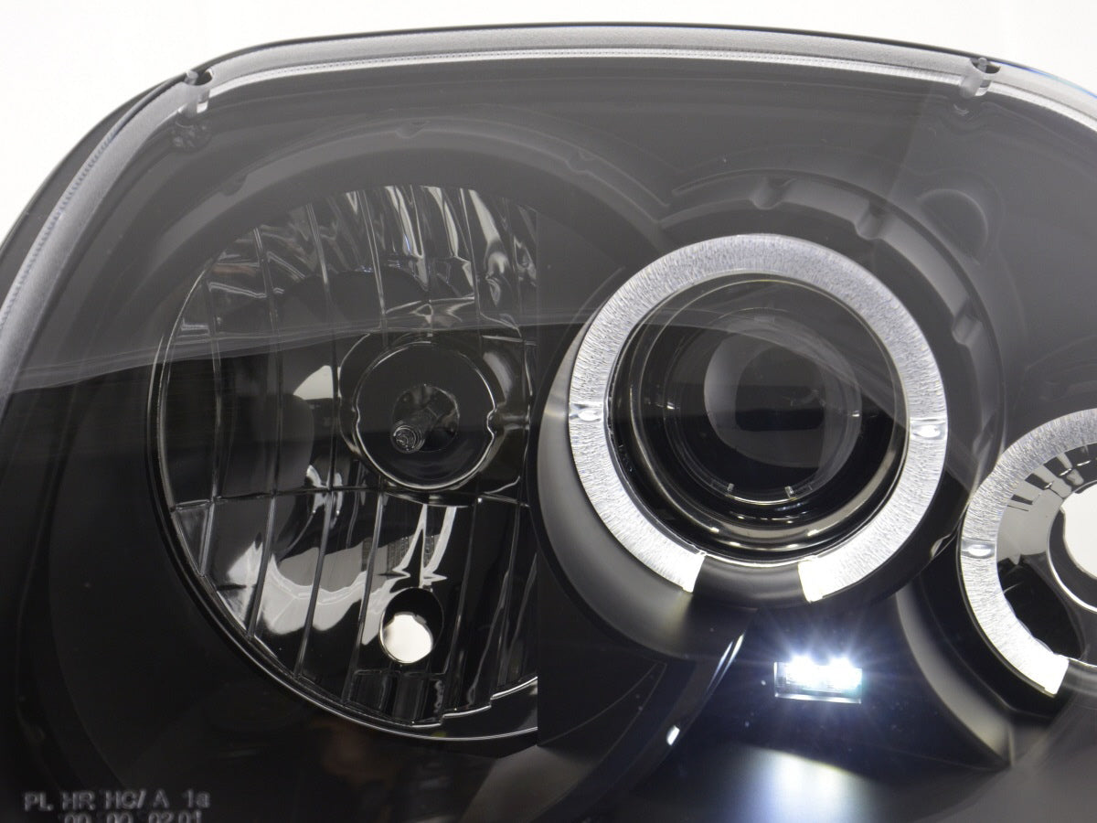 Headlight set Renault Clio Type B 98-01 black