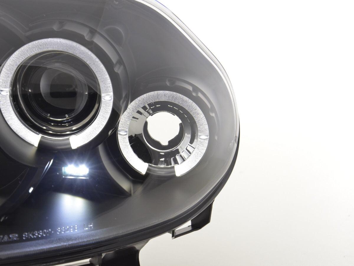Headlight set Renault Clio Type B 98-01 black