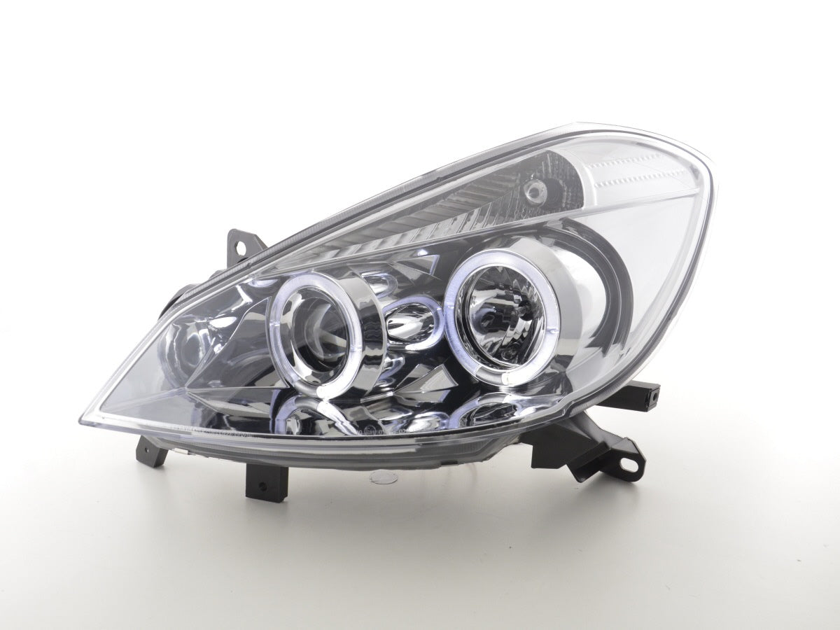 Scheinwerfer Set Renault Clio Typ R  05- chrom für Rechtslenker
