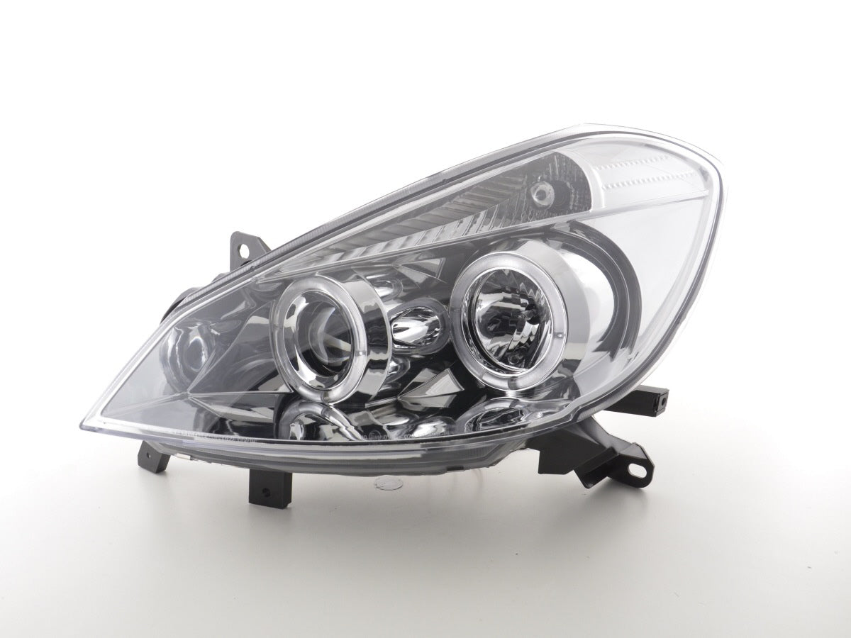 Scheinwerfer Set Renault Clio Typ R  05- chrom für Rechtslenker