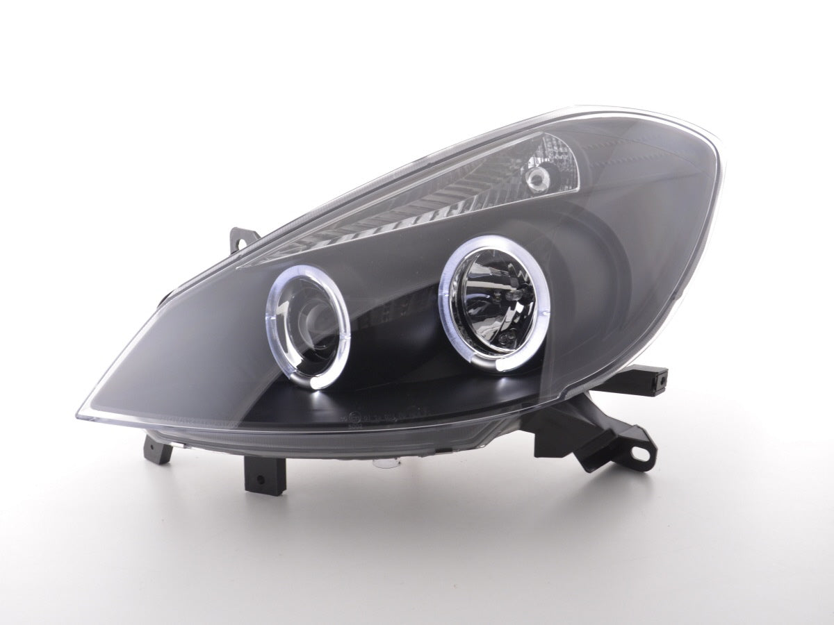 Scheinwerfer Set Renault Clio Typ R  05-08 schwarz (Nur für Rechtslenker)