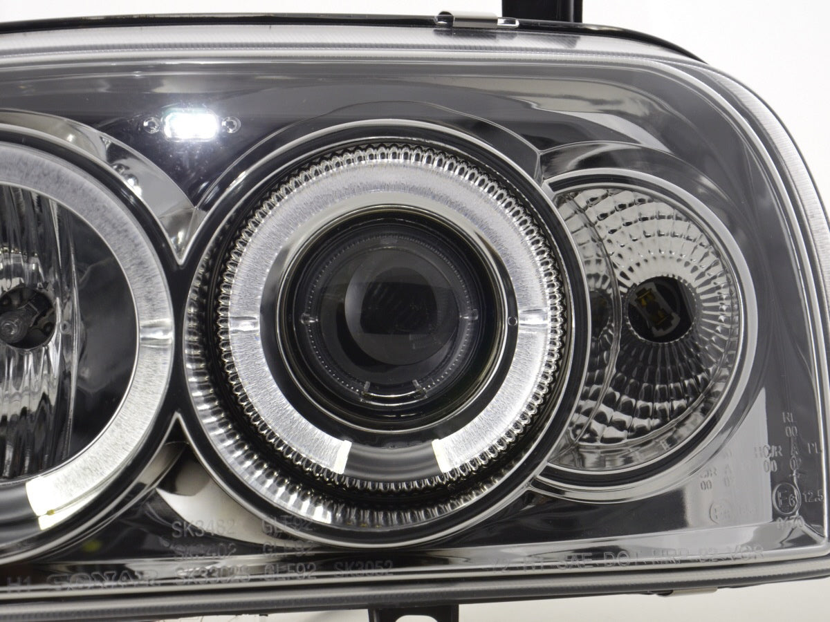 Headlight set VW Golf 3 type 1HXO 1 EXO 91-97 chrome