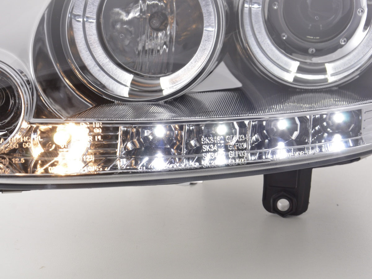 Headlight set VW Golf 5 03-08 chrome