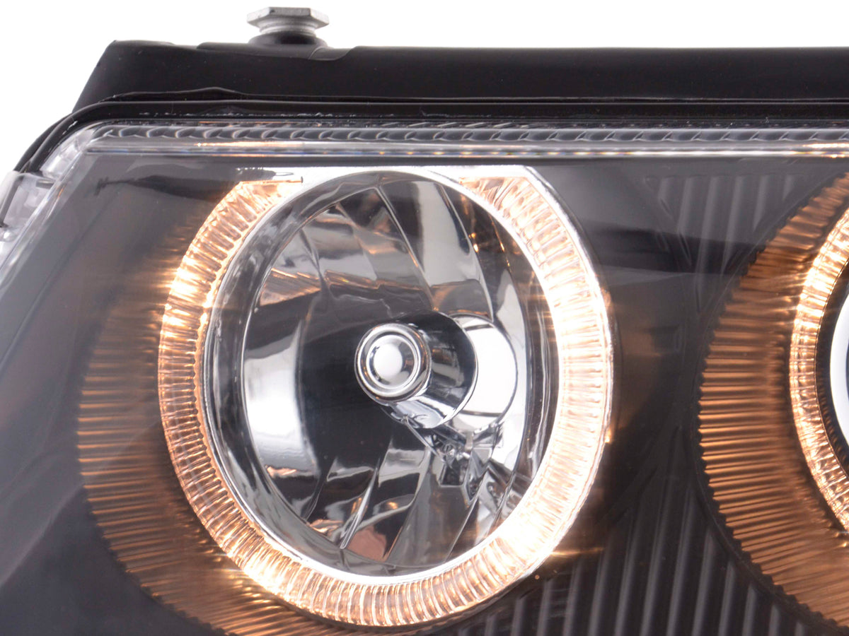 Headlight set Angel Eyes VW Passat Type 3B 97-00 black