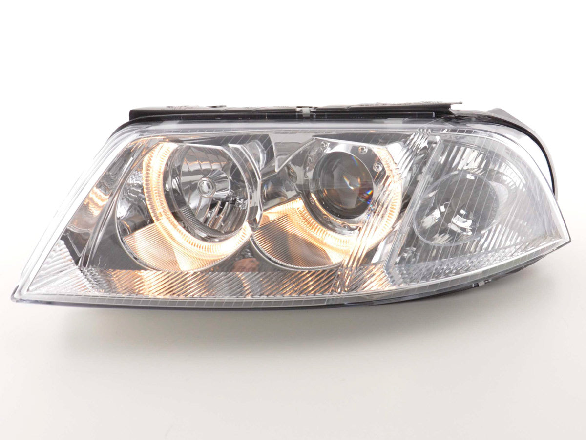 Headlight set Angel Eyes VW Passat type 3BG 00-05 chrome
