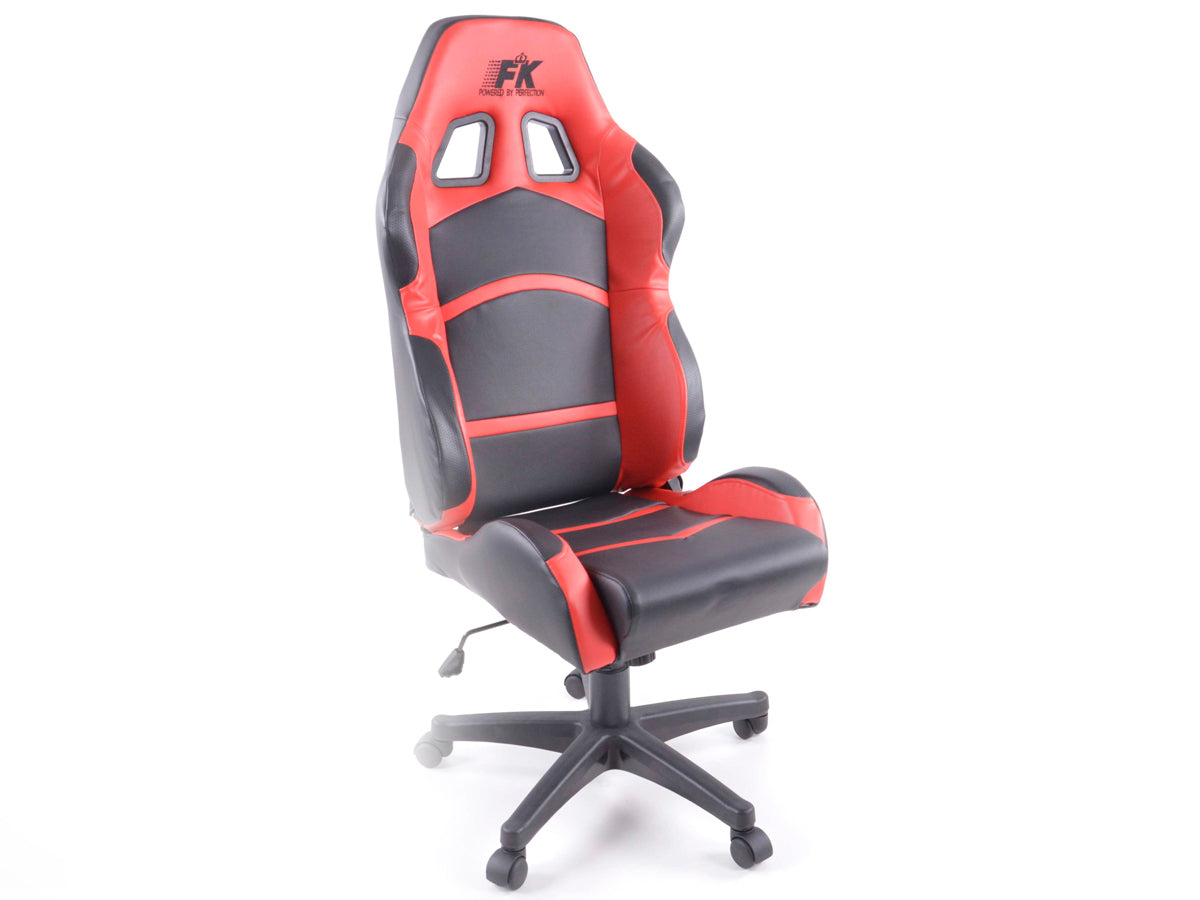 FK sports seats car full bucket seats set Race 1 with glossy fiberglass cover