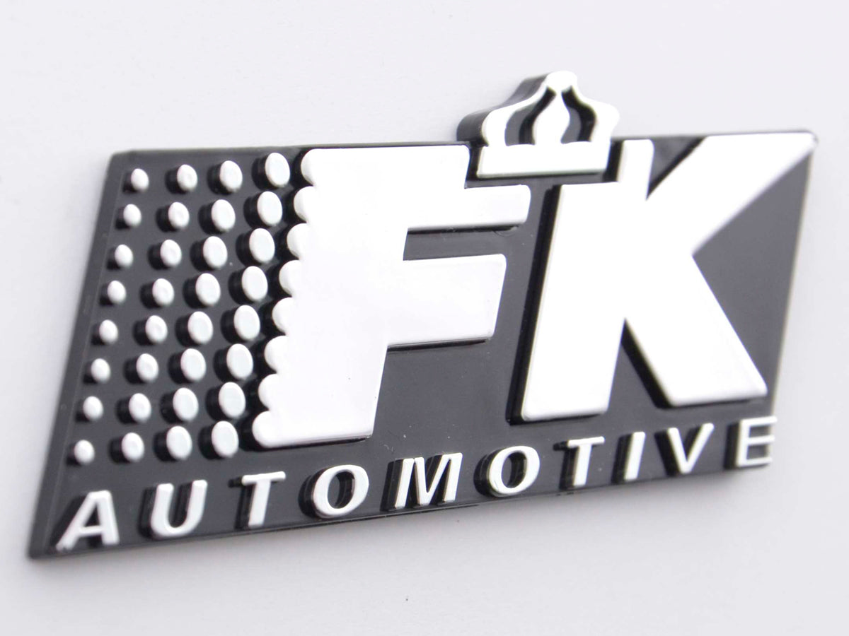 Sticker Chrome 3D Car Logo Motif Radioactive 52x52 mm chrome