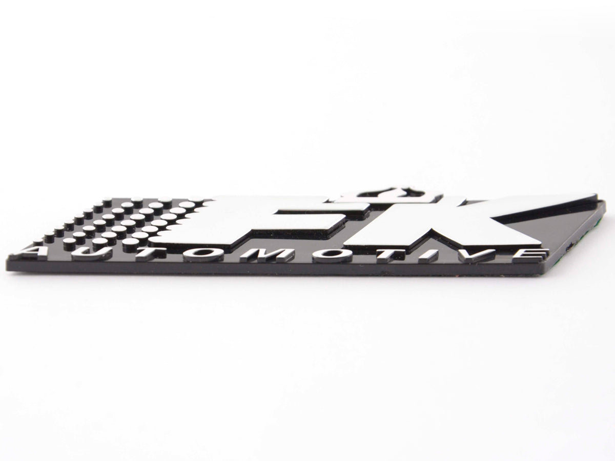 Sticker Chrome 3D Car Sticker 3D FK Automotive Logo Chrome