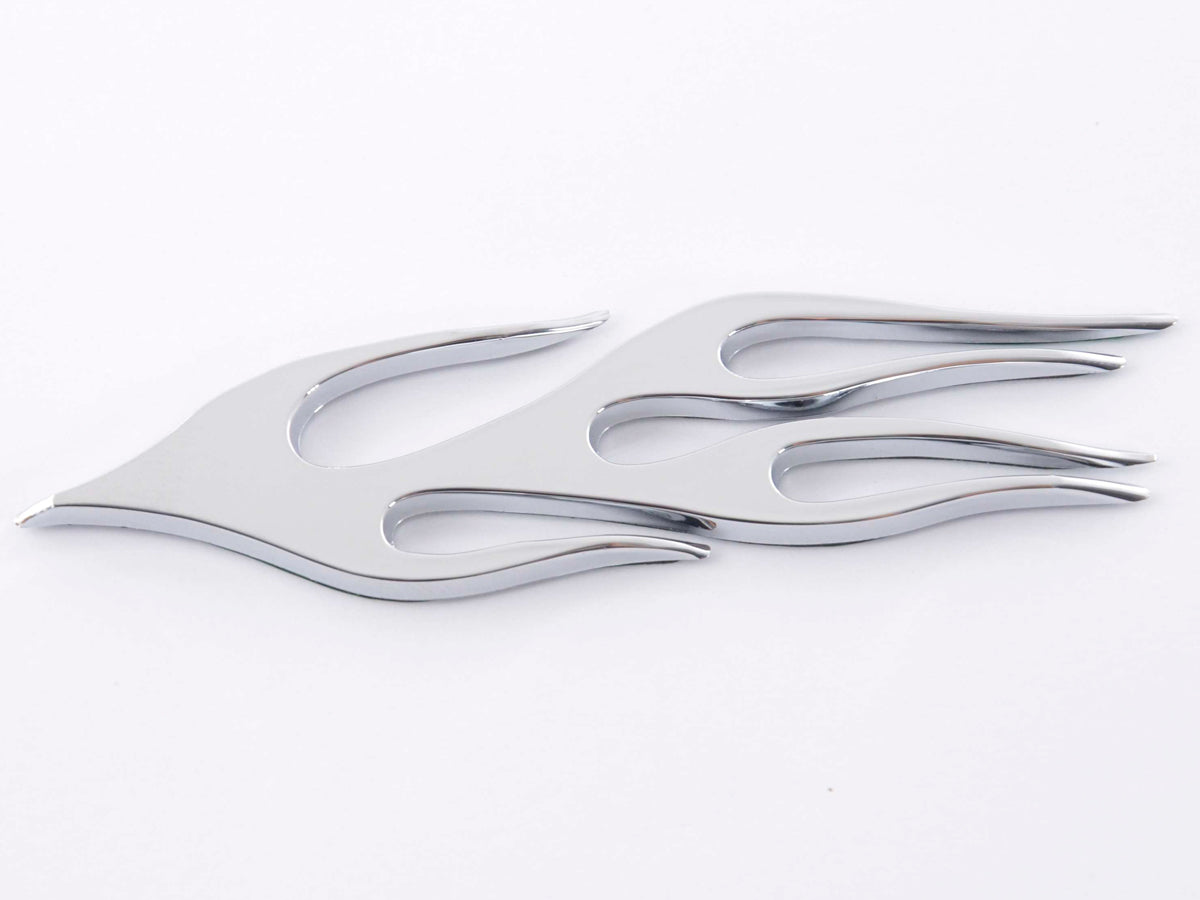 Sticker Chrome 3D Car Logo Motif Radioactive 52x52 mm chrome