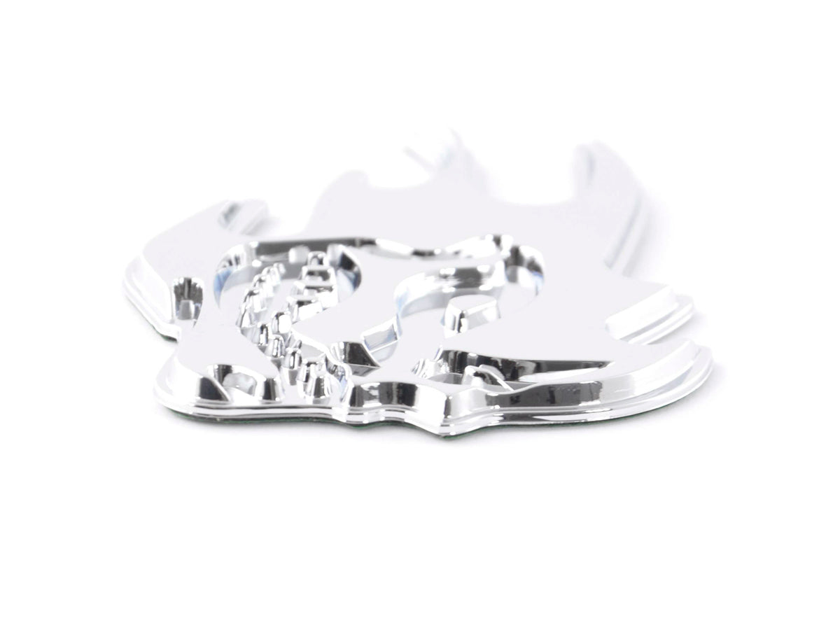 Sticker Chrome 3D Car Logo Motif Madface 82x58 mm chrome