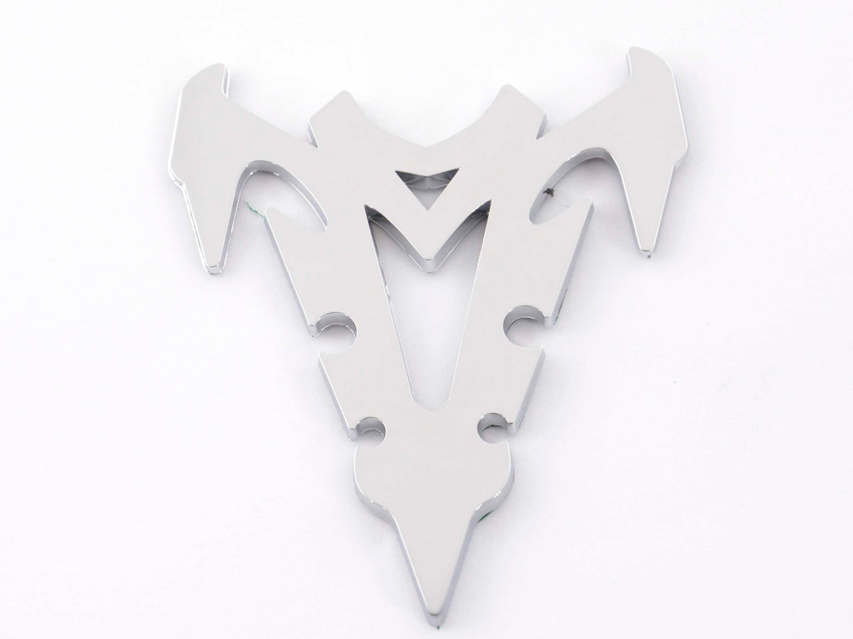 Aufkleber Chrom 3D Car Logo Motiv Tribal I 103x26 mm chrom