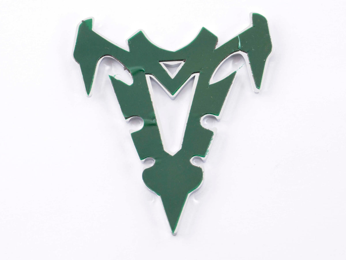 Aufkleber Chrom 3D Car Logo Motiv Tribal III 135x30 mm chrom
