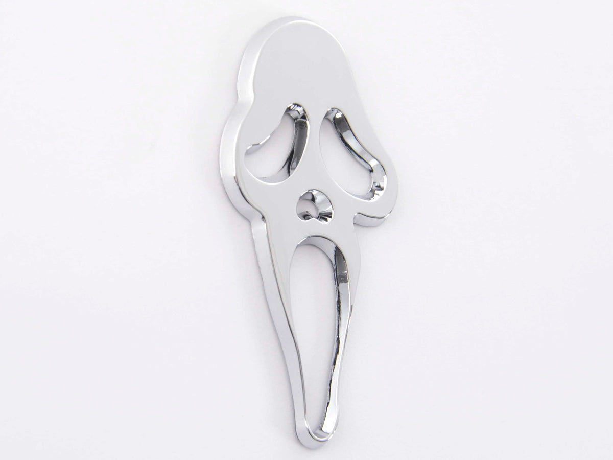 Sticker Chrome 3D Car Logo Motif Dragon IV 120x29 mm chrome