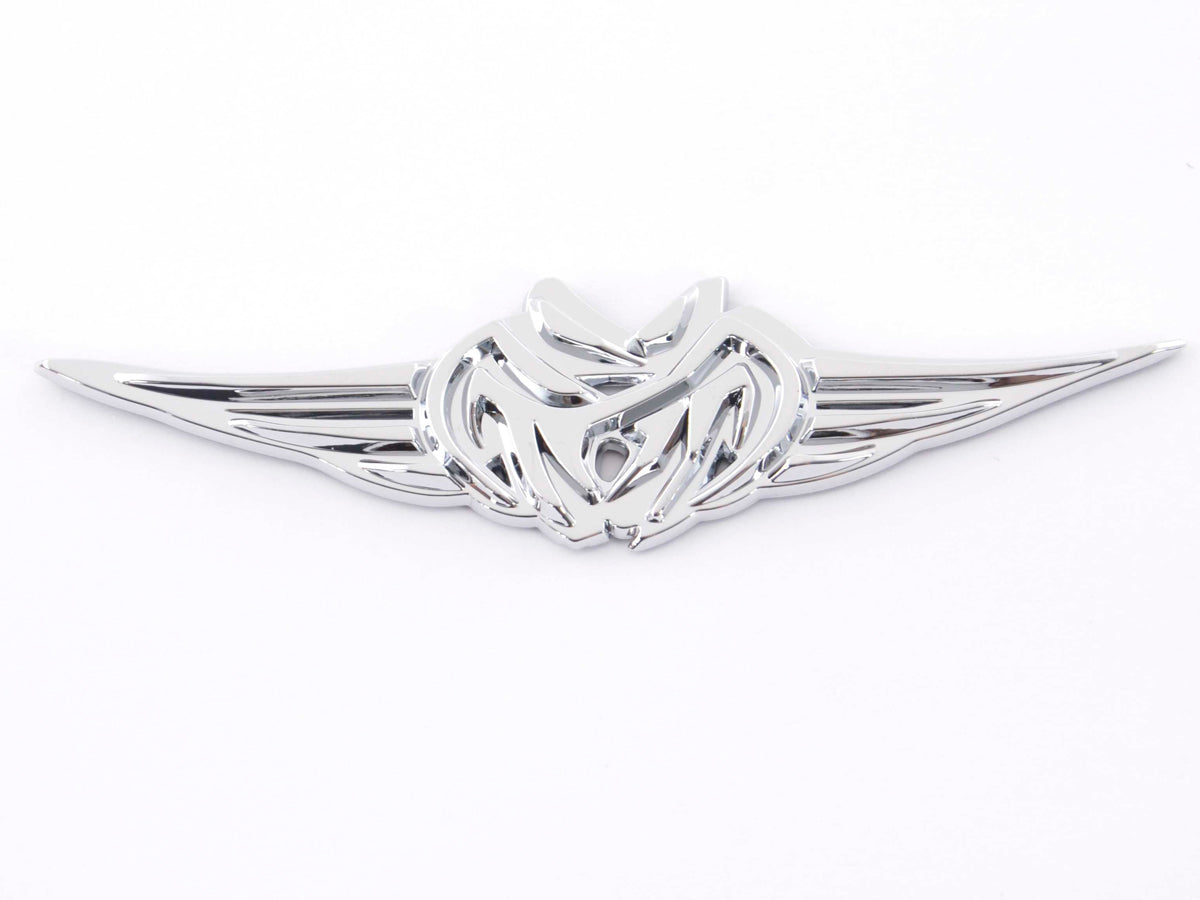 Aufkleber Chrom 3D Car Logo Motiv Tribal III 135x30 mm chrom