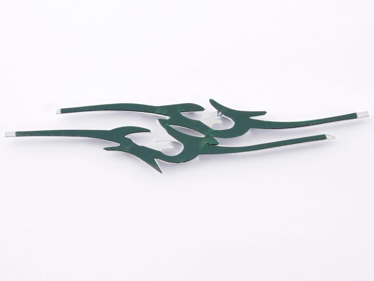 Sticker Chrome 3D Car Logo Motif Eyes 86x49 mm chrome