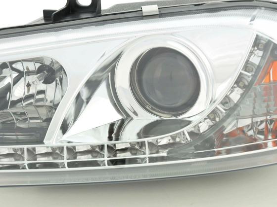 Scheinwerfer Set Daylight LED TFL-Optik Alfa Romeo 156 Typ 932  98-02 chrom