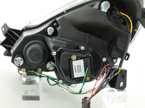 Headlight set Daylight LED DRL look Opel Tigra 95-03 chrome