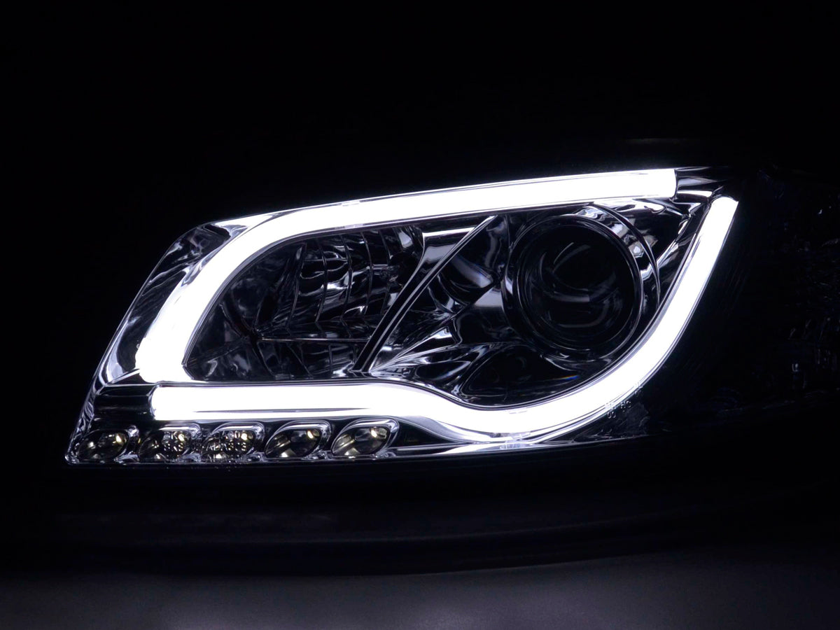 Scheinwerfer Set Daylight LED TFL-Optik Audi A3 Typ 8P/8PA  03-08 chrom