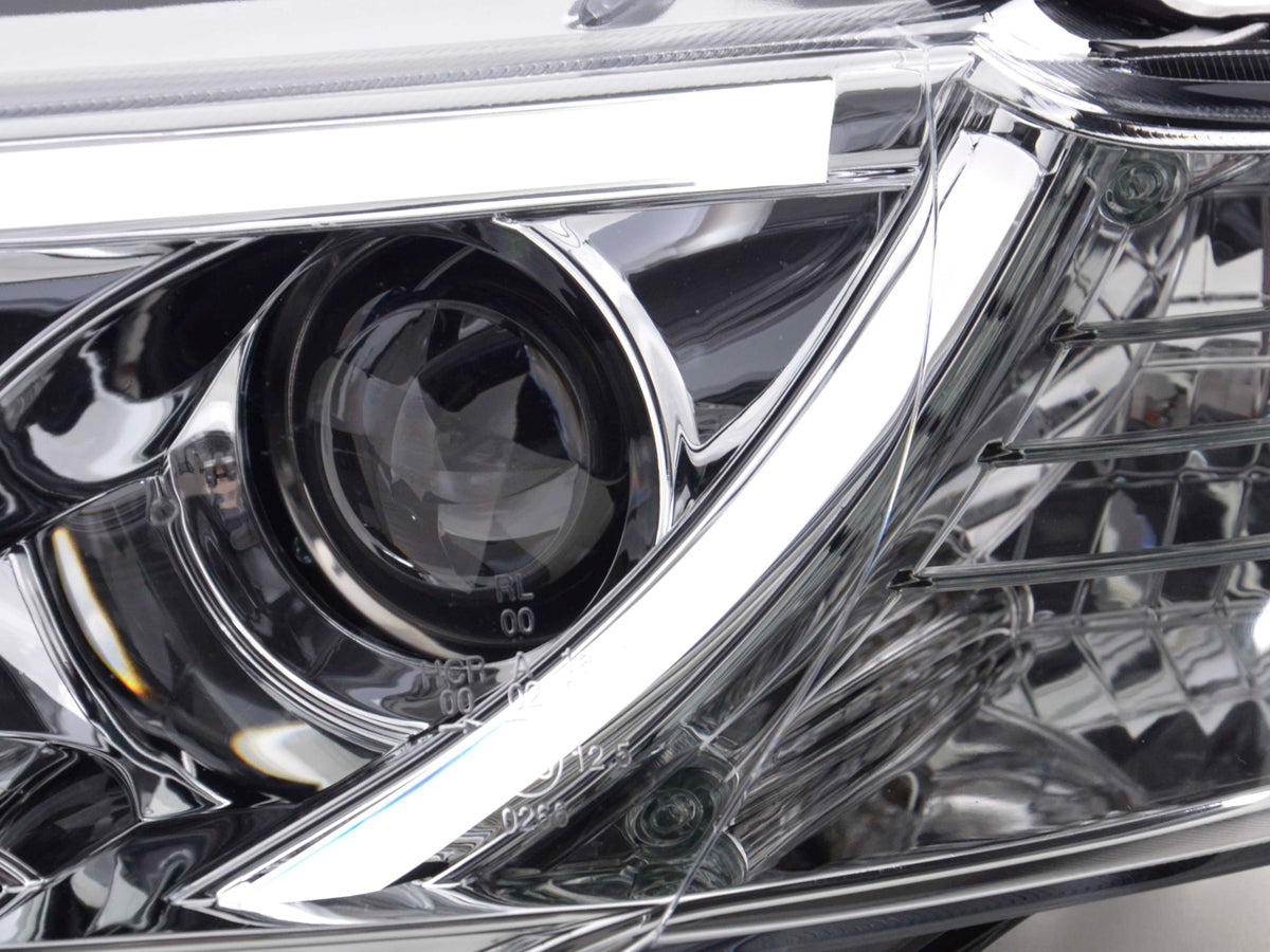 Scheinwerfer Set Daylight LED TFL-Optik Audi A4 Typ 8E  04-08 chrom