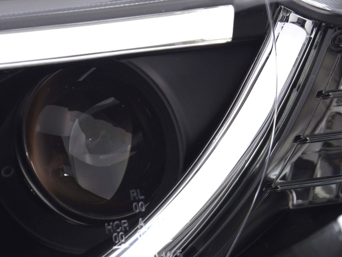 Scheinwerfer Set Daylight LED TFL-Optik Audi A4 Typ 8E  04-08 schwarz