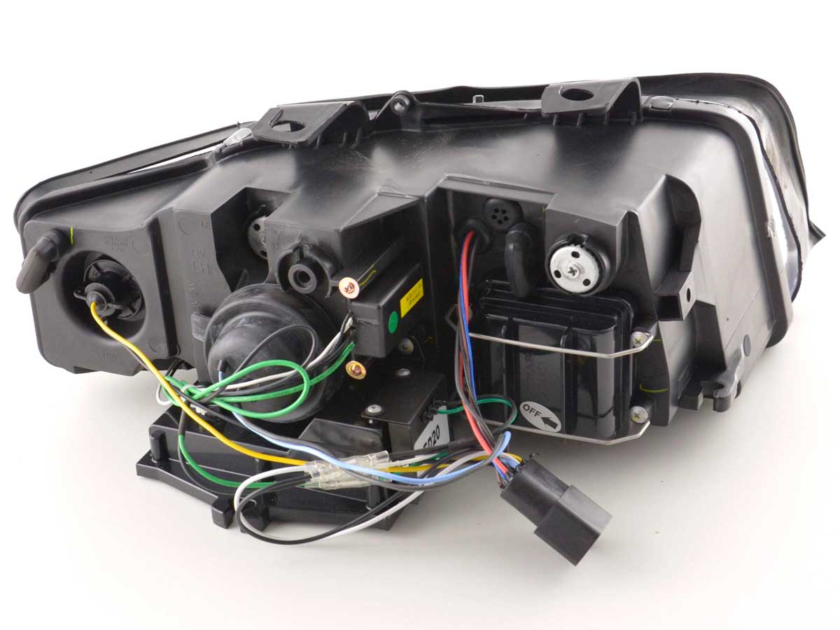 Scheinwerfer Set Daylight LED TFL-Optik Audi A4 Typ 8E  01-04 schwarz
