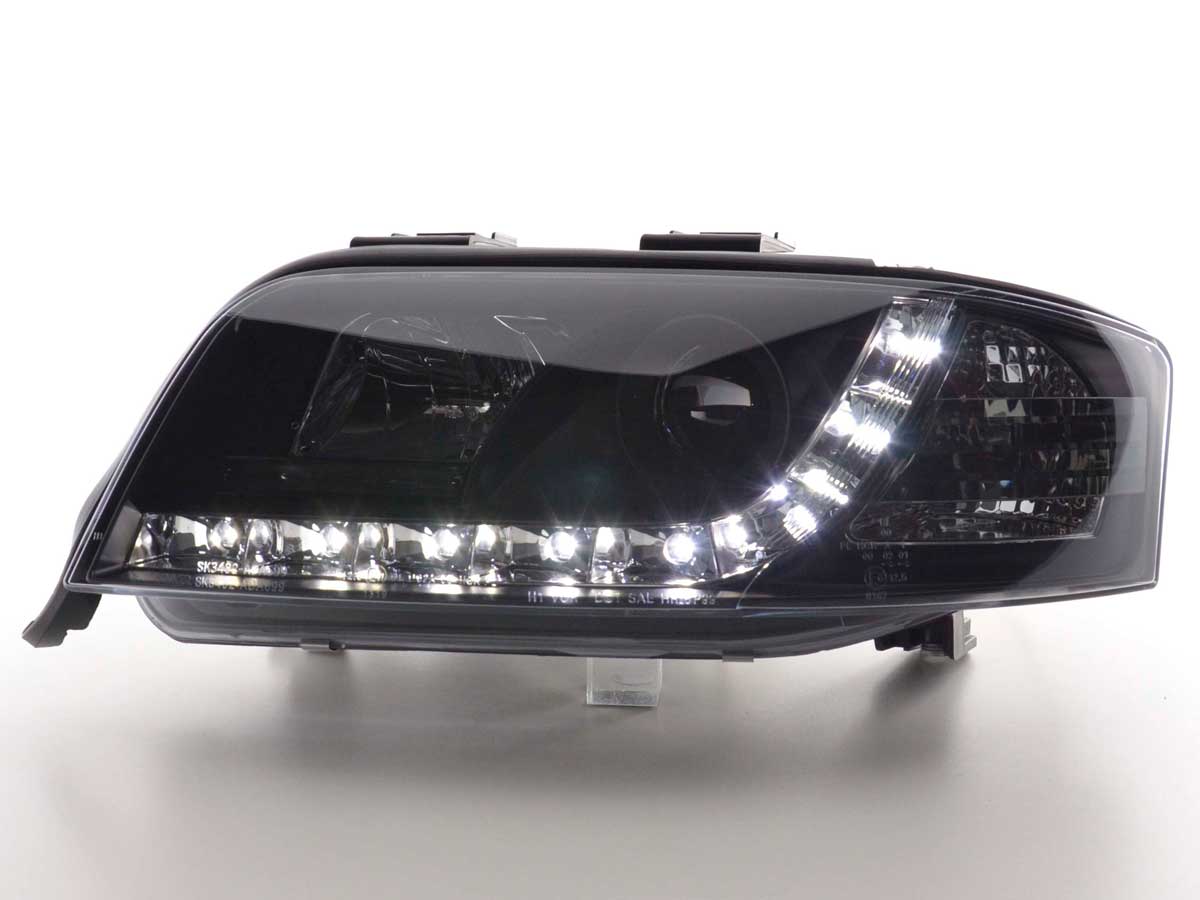 Scheinwerfer Set Daylight LED TFL-Optik Audi A6 Typ 4B  97-01 schwarz