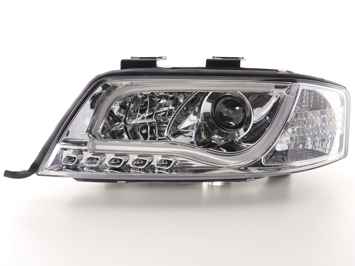 Scheinwerfer Set Daylight LED TFL-Optik Audi A6 Typ 4B  97-01 chrom