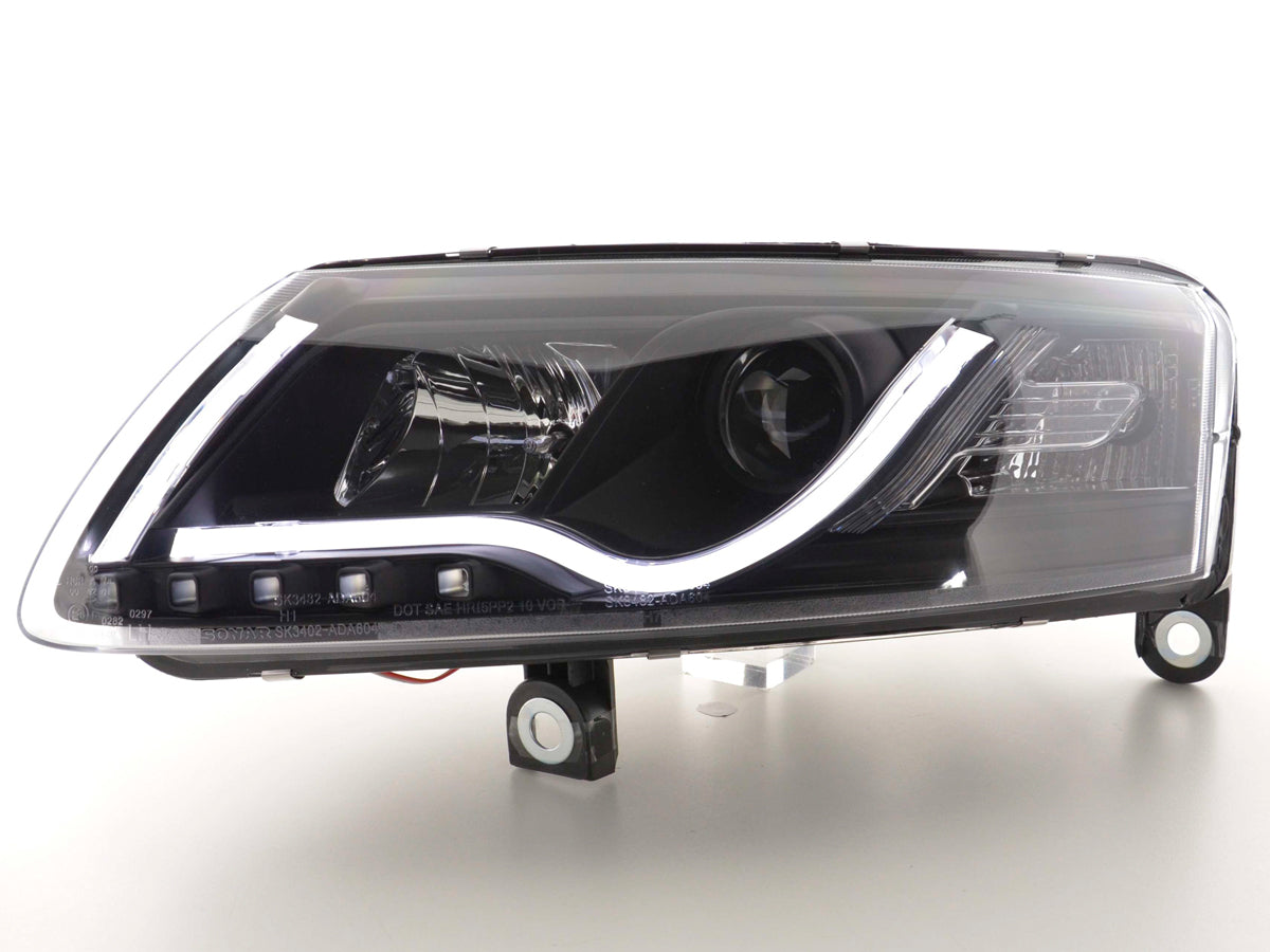 Scheinwerfer Set Daylight LED TFL-Optik Audi A6 Typ 4F  04-08 schwarz