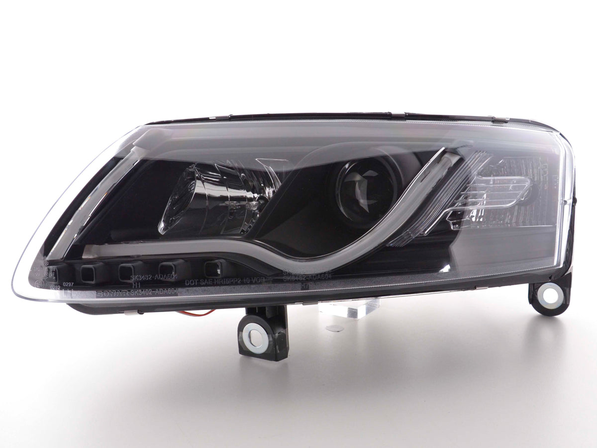 Scheinwerfer Set Daylight LED TFL-Optik Audi A6 Typ 4F  04-08 schwarz