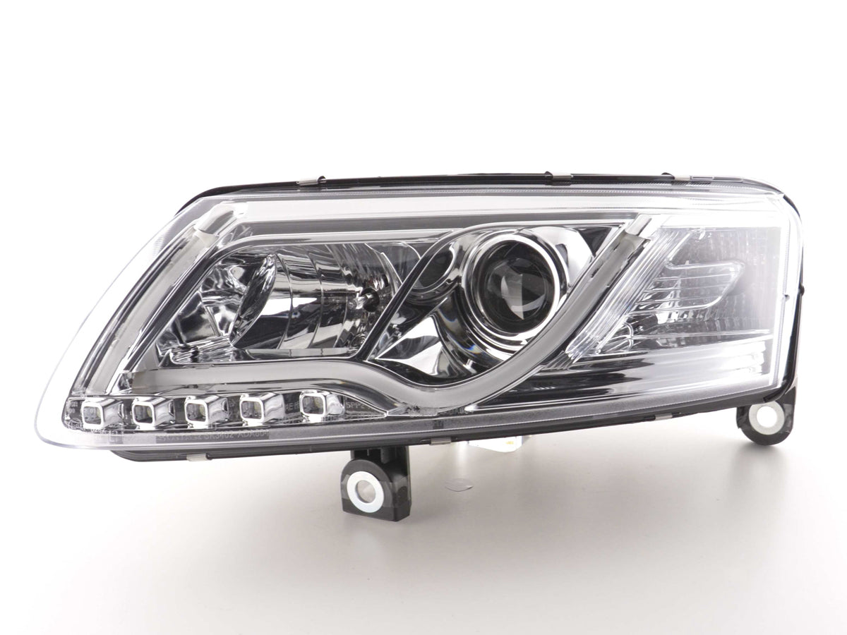 Scheinwerfer Set Daylight LED Tagfahrlicht Audi A6 Typ 4F  04-08 chrom