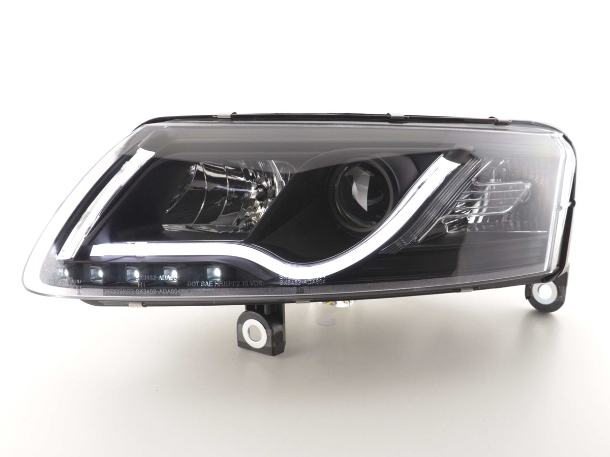 Scheinwerfer Set Daylight LED Tagfahrlicht Audi A6 Typ 4F  04-08 schwarz