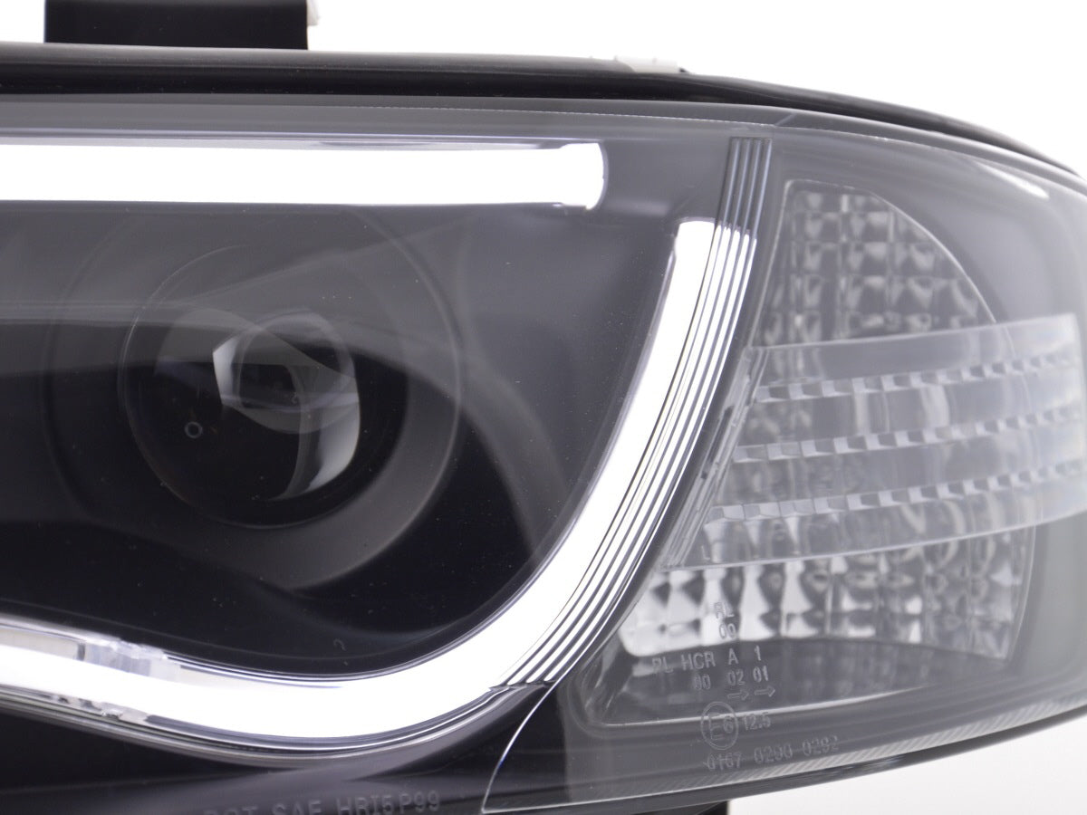 Scheinwerfer Set Daylight LED TFL-Optik Audi A6 Typ 4B  01-04 schwarz für Rechtslenker
