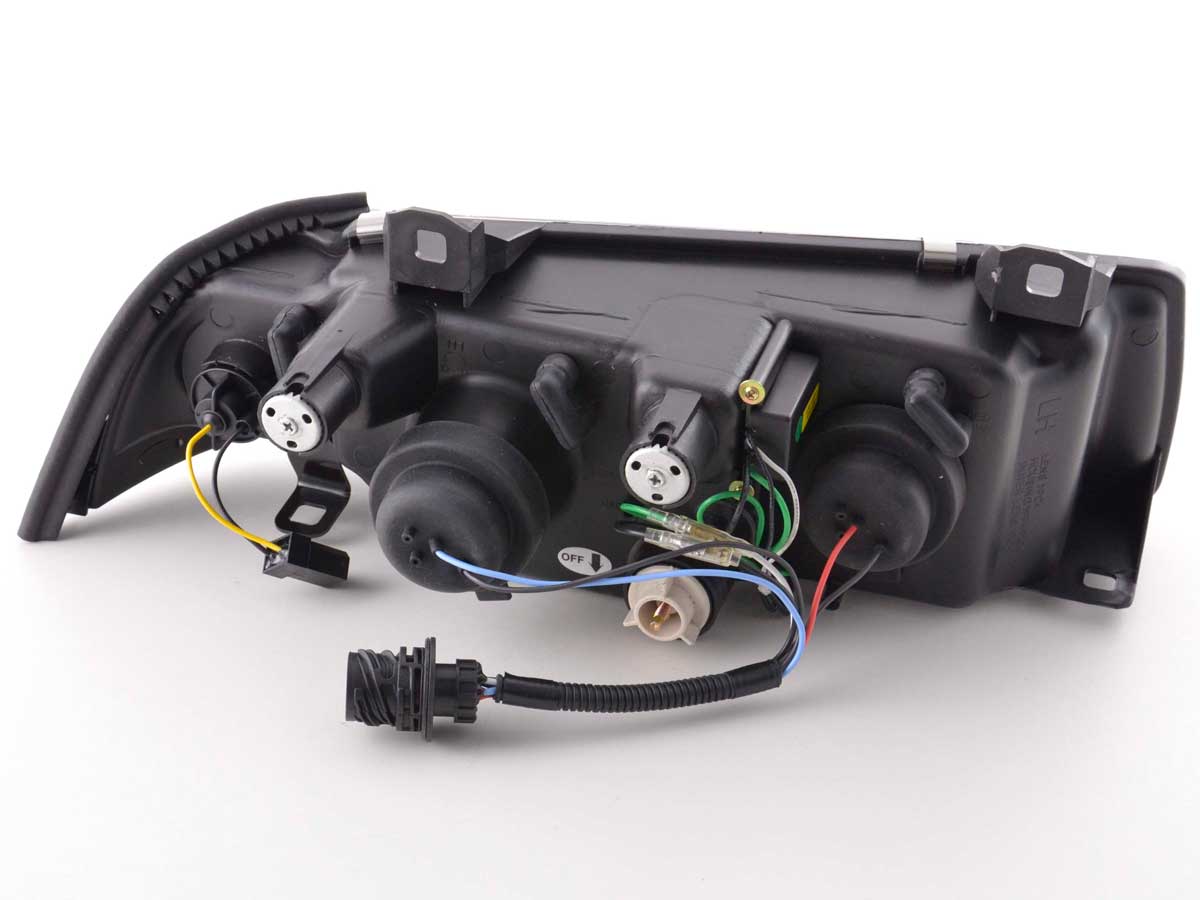 Scheinwerfer Set Daylight LED TFL-Optik BMW 3er Coupe, Cabrio Typ E36  92-98 schwarz