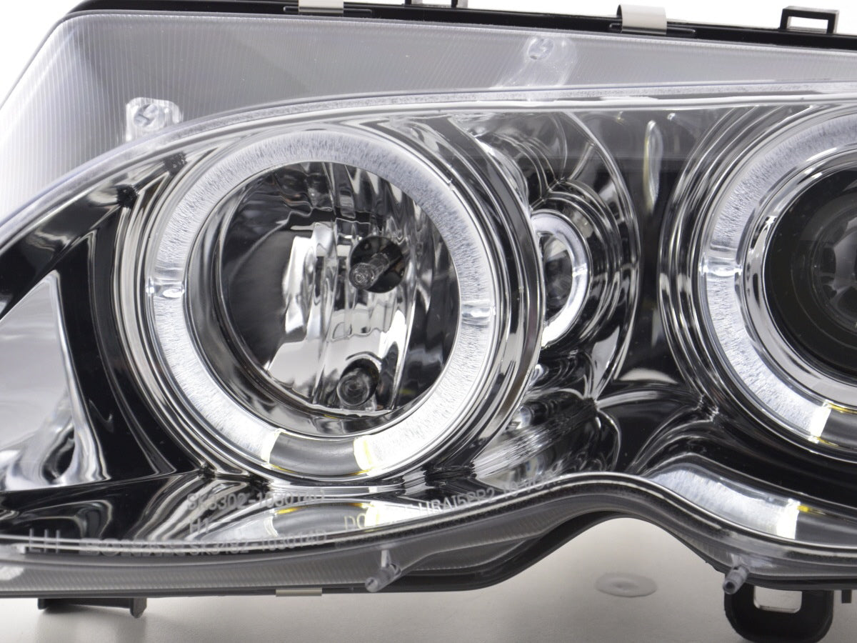 Headlight set BMW 3 Series E46 Limo/Touring 02-05 chrome