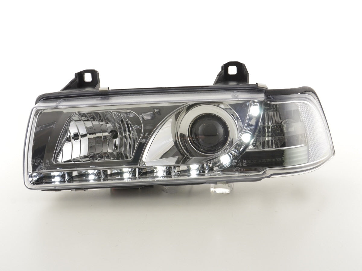 Scheinwerfer Set Daylight LED Tagfahrlicht BMW 3er E36 Limousine  92-98 chrom