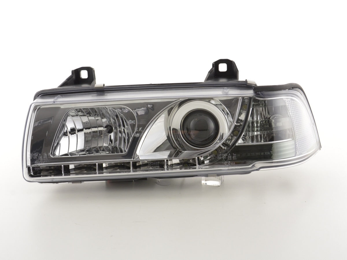 Scheinwerfer Set Daylight LED Tagfahrlicht BMW 3er E36 Limousine  92-98 chrom