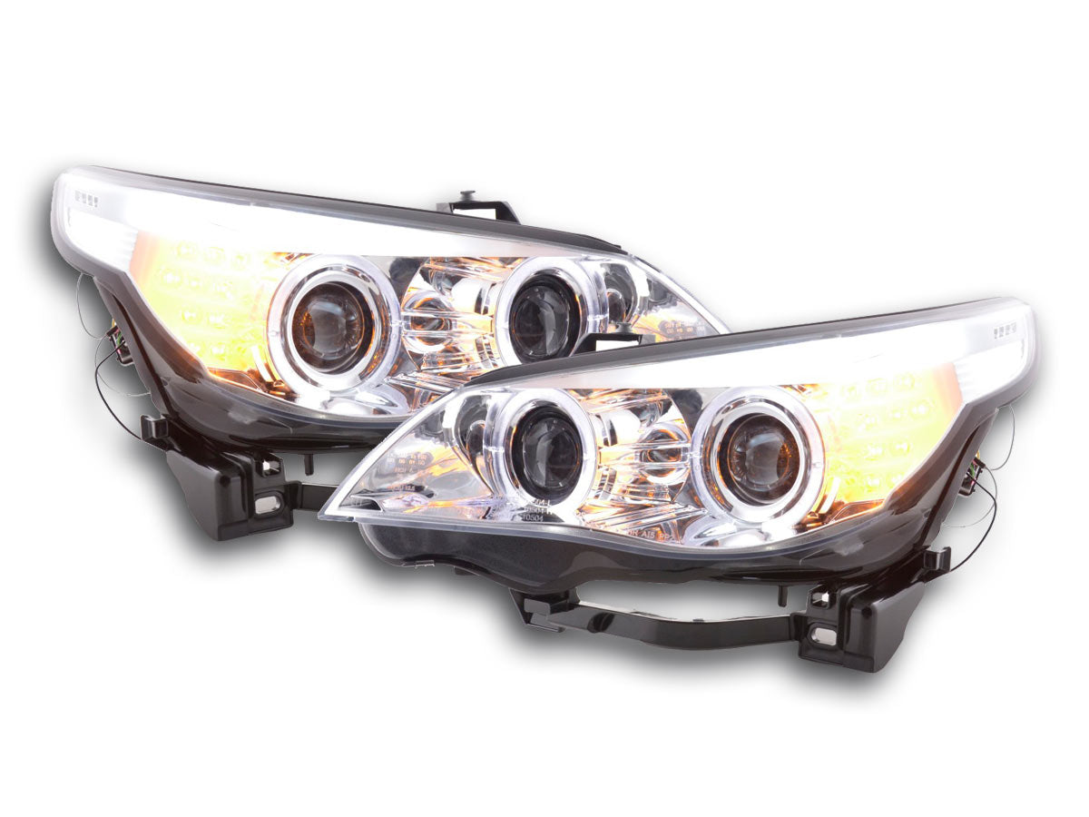 Scheinwerfer Set BMW 5er E60/E61  03-08 chrom