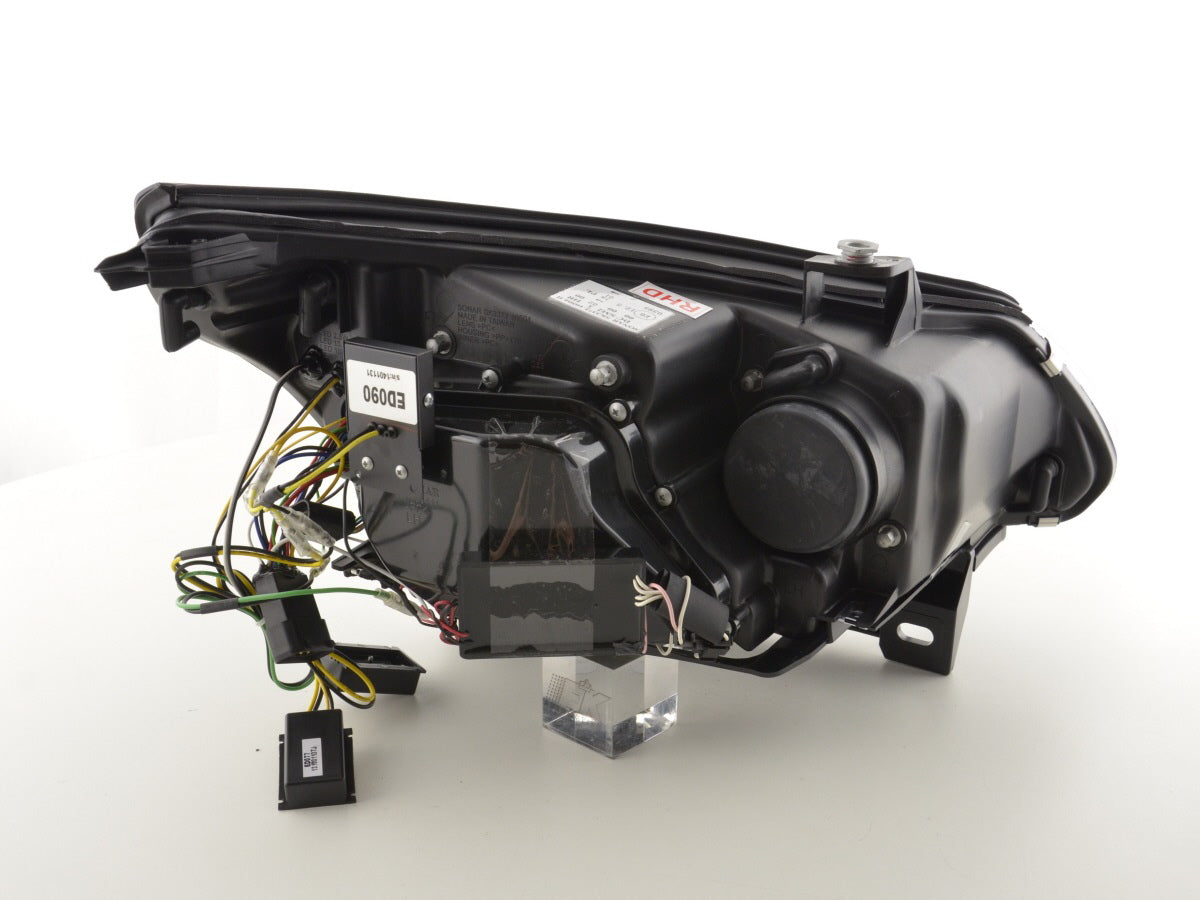 Scheinwerfer Set Xenon Angel Eyes CCFL BMW 5er E60/E61  03-04 chrom für Rechtslenker