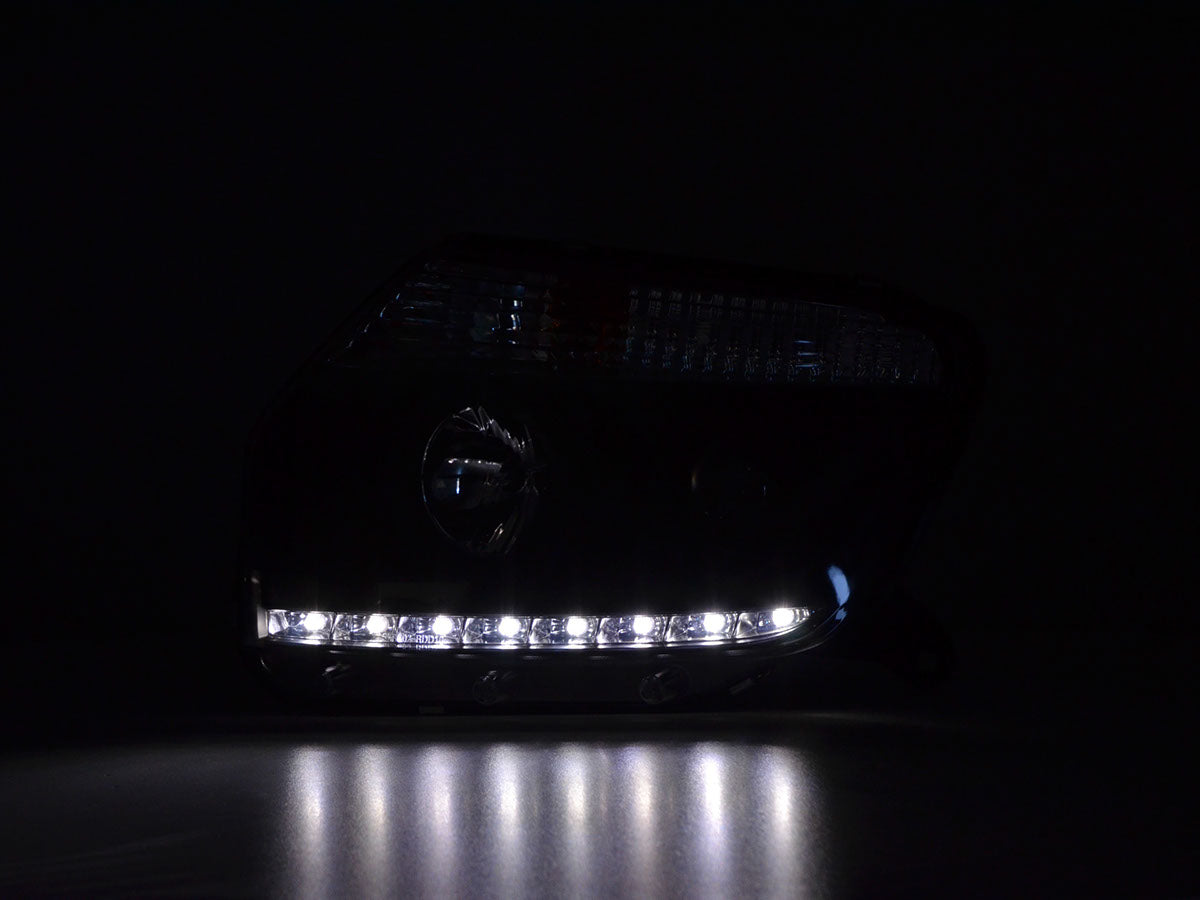 Scheinwerfer Set Daylight LED Tagfahrlicht Dacia Duster  ab 2014 schwarz