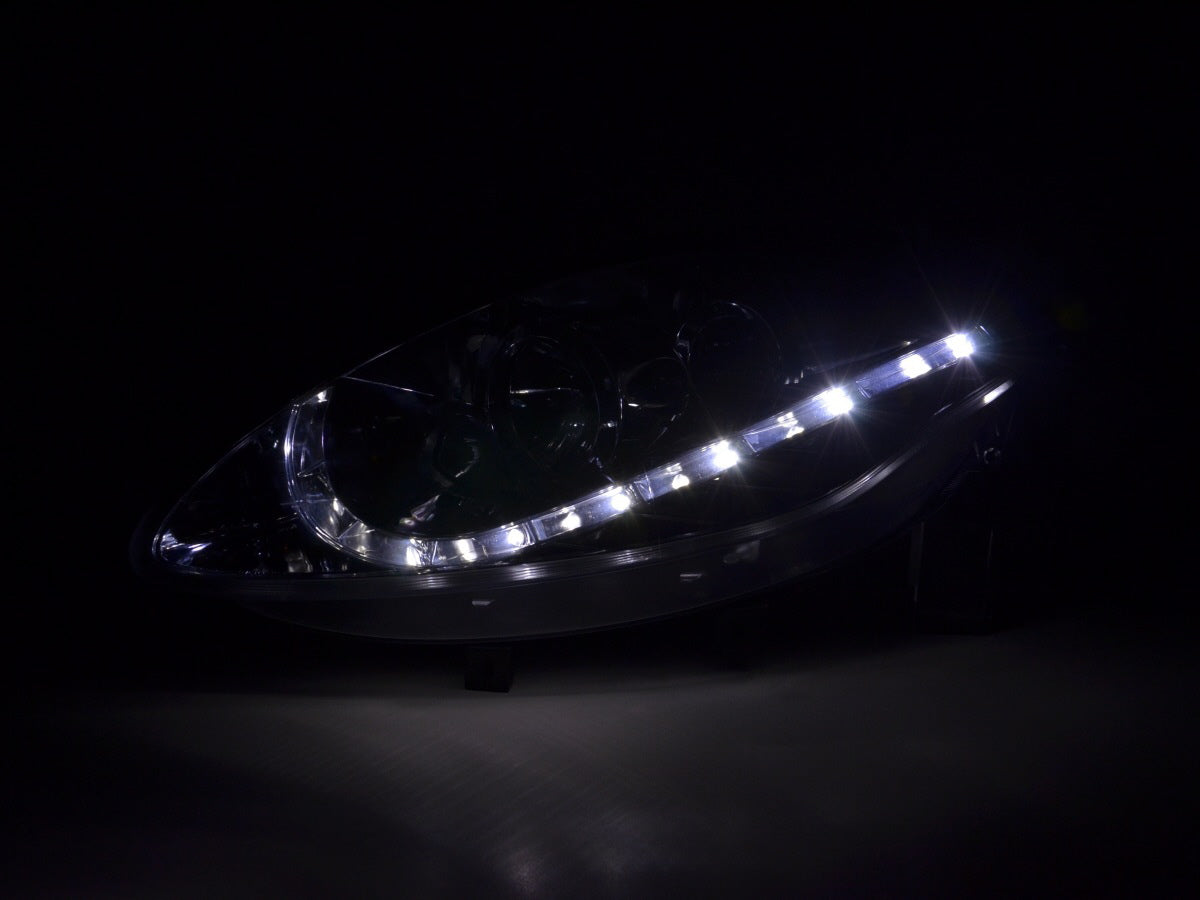 Scheinwerfer Set Daylight LED TFL-Optik Fiat Bravo Typ 198  07- chrom