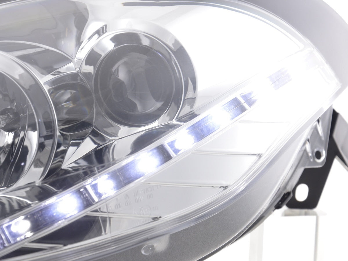 Scheinwerfer Set Daylight LED TFL-Optik Fiat Bravo Typ 198  07- chrom