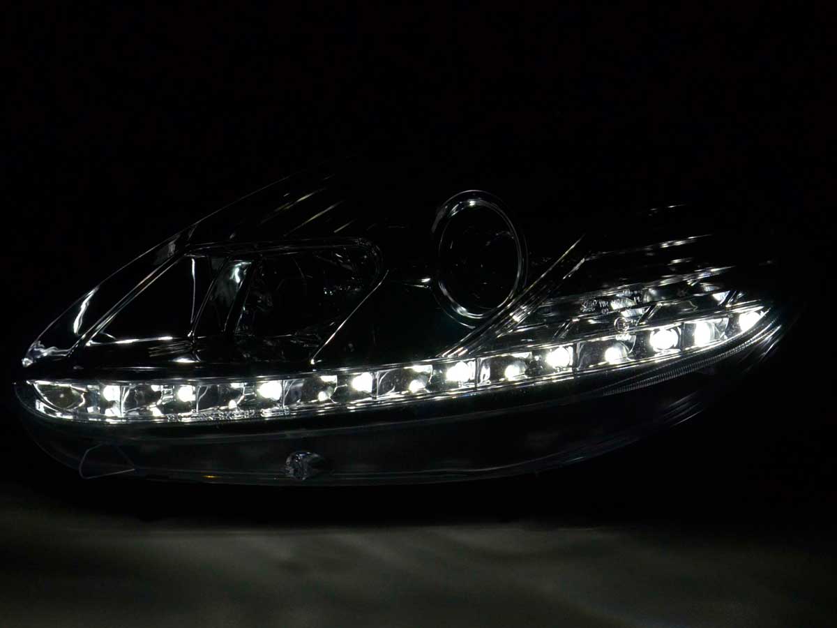 Scheinwerfer Set Daylight LED Tagfahrlicht Fiat Punto Evo  09- chrom