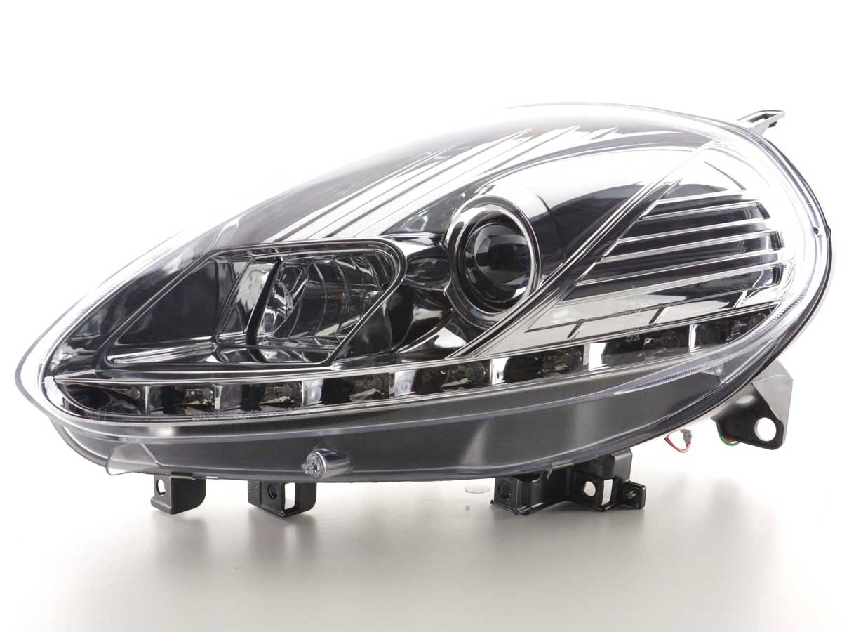 Scheinwerfer Set Daylight LED Tagfahrlicht Fiat Punto Evo  09- chrom