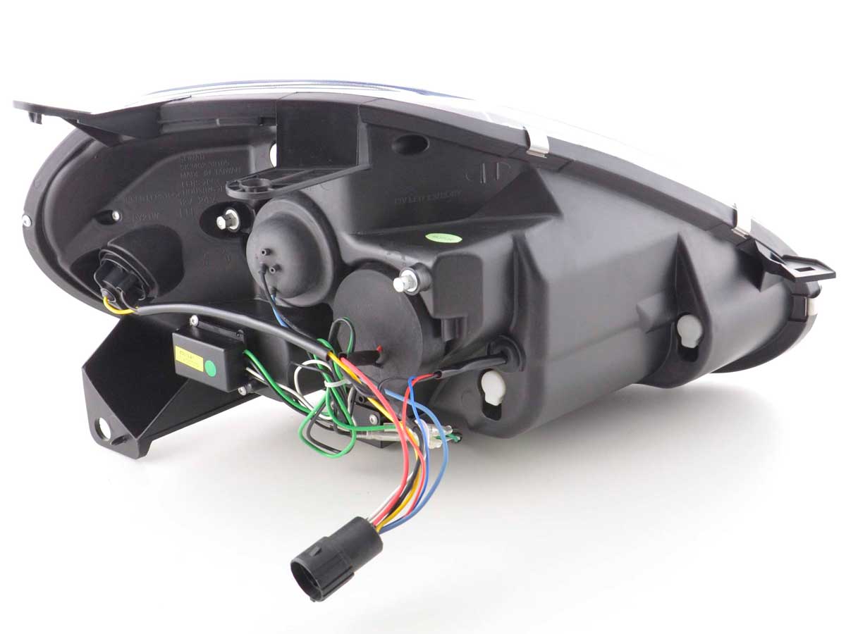 Headlight set Daylight LED DRL look Fiat Grande Punto Type 199 08- black